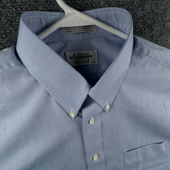 Levis Shirt Mens XL Blue Striped Button Up Cowboy Western Rancher Southwestern - Picture 6 of 13